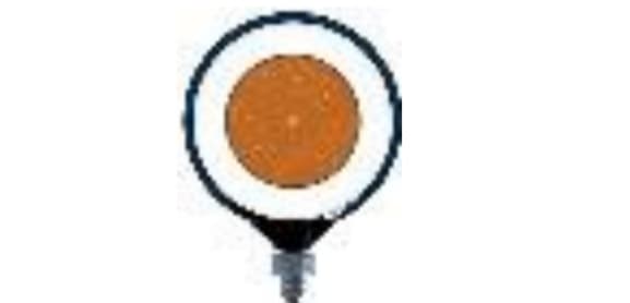 مصباح قرط لد لون ابيض احمر